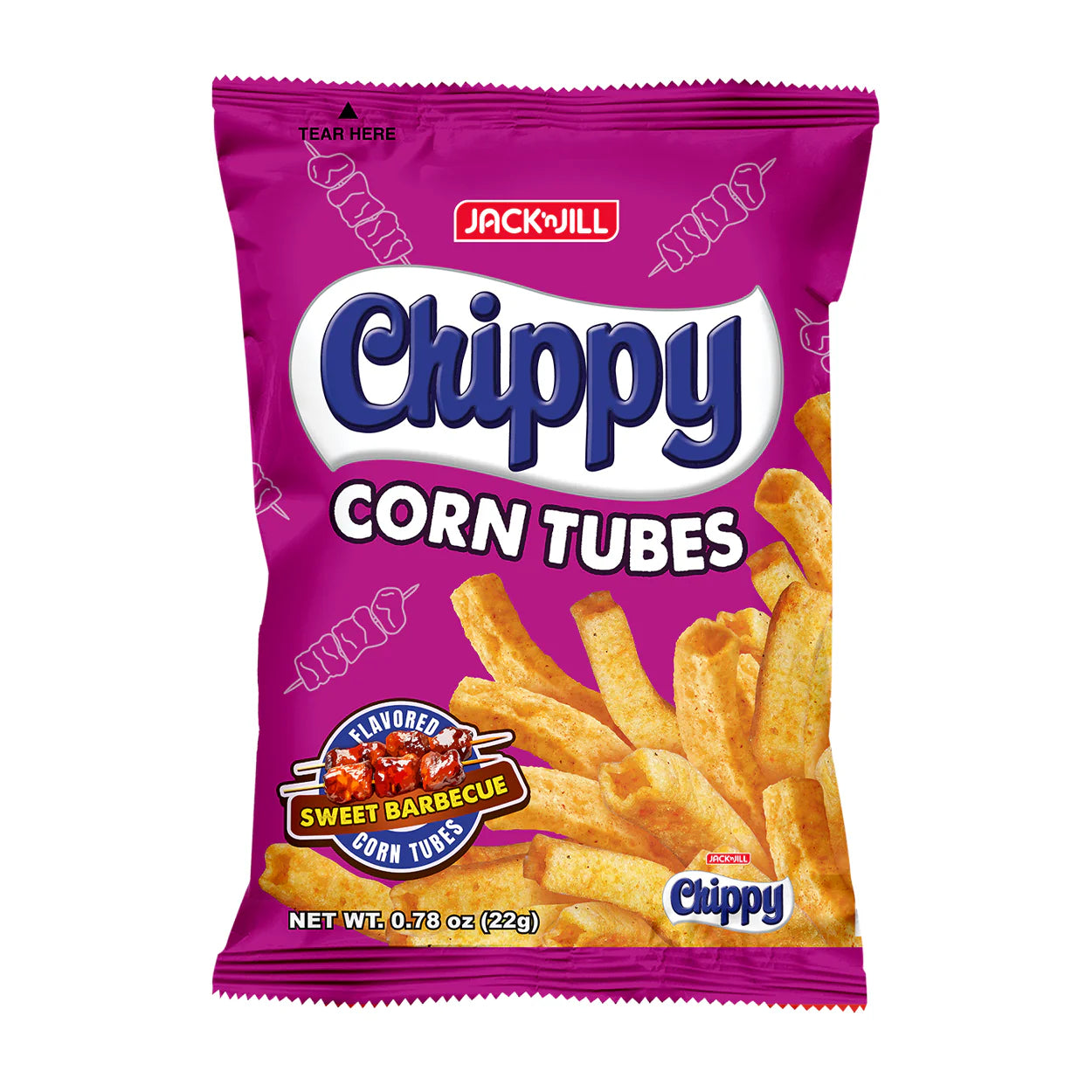 Chippy Corn Tubes Sweet BBQ 55g