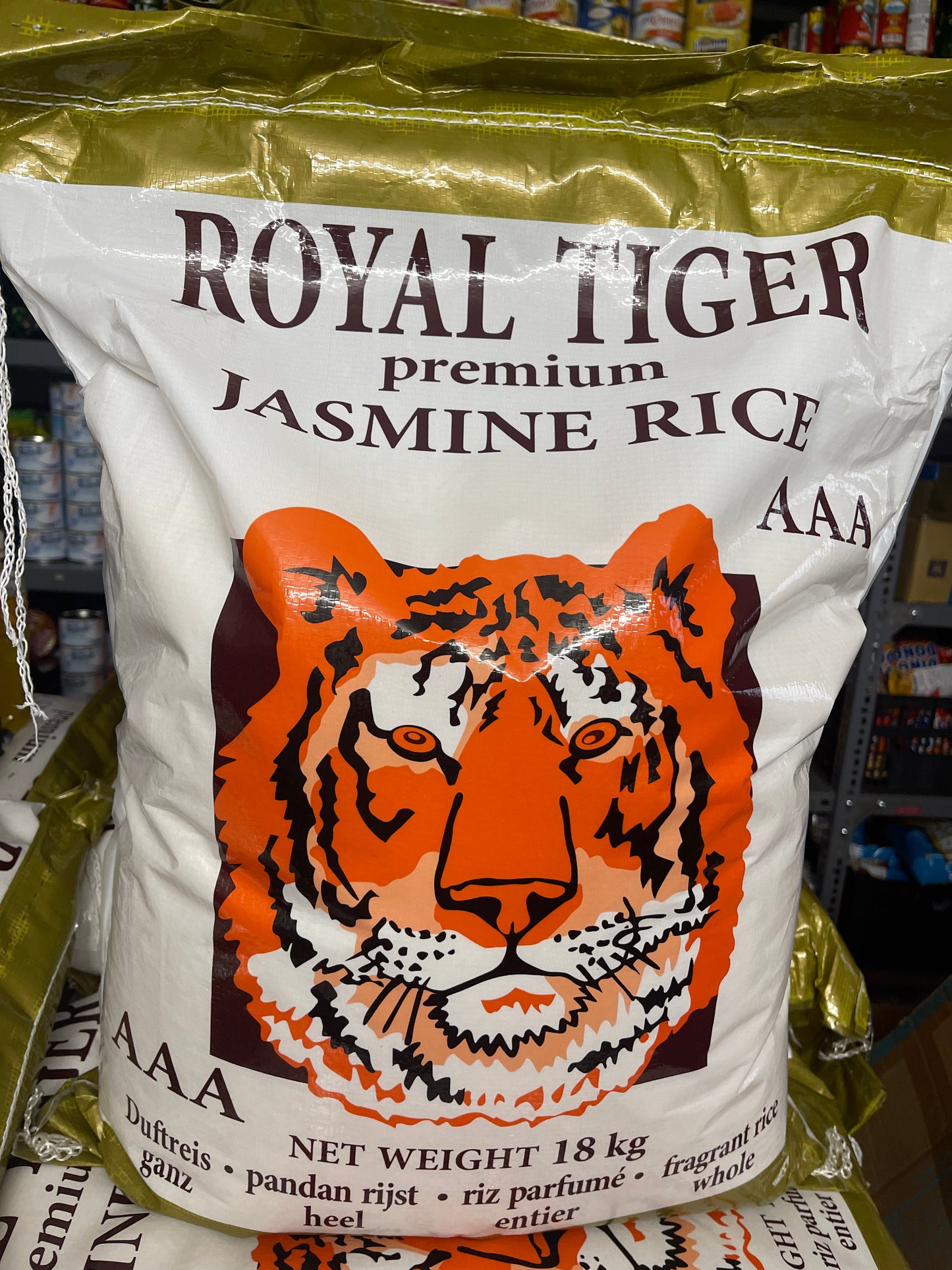 Royal Tiger Premium Jasmine Rice 18 kg
