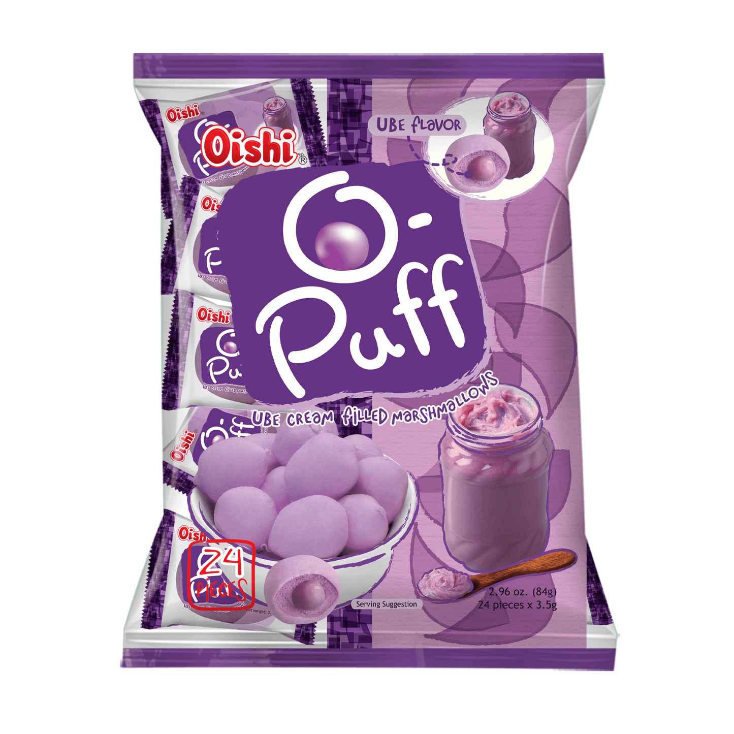 Oishi O-Puff Ube 84g