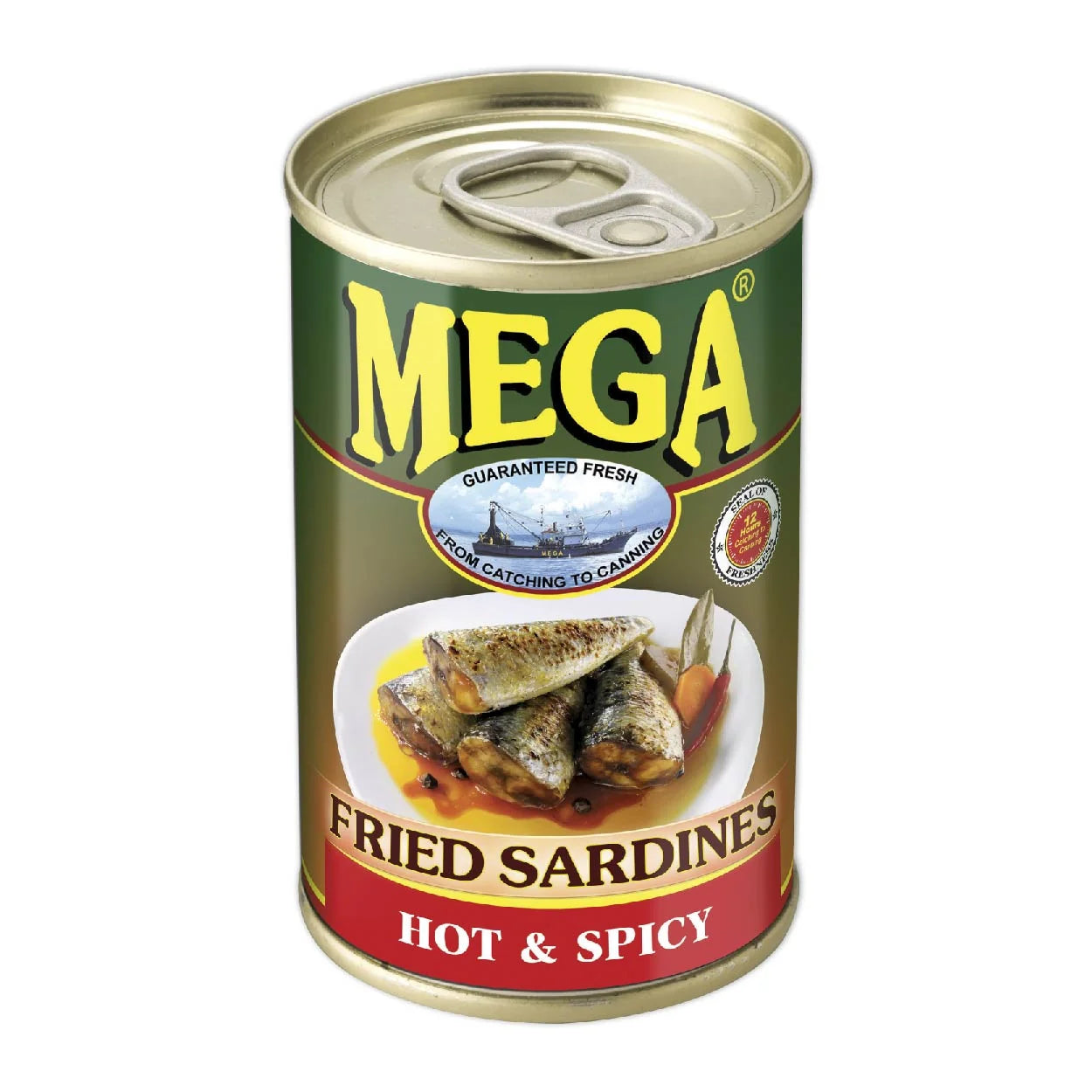 Mega Fried Sardines Spicy 155g