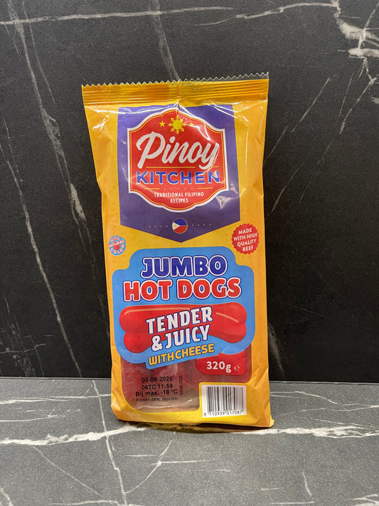 Pinoy Kitchen Jumbo Hotdogs with Cheese 320g