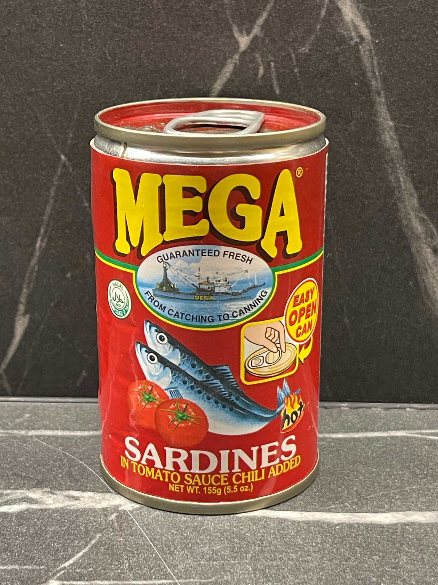 Mega Sardines in Tomato Sauce With Chili 155g