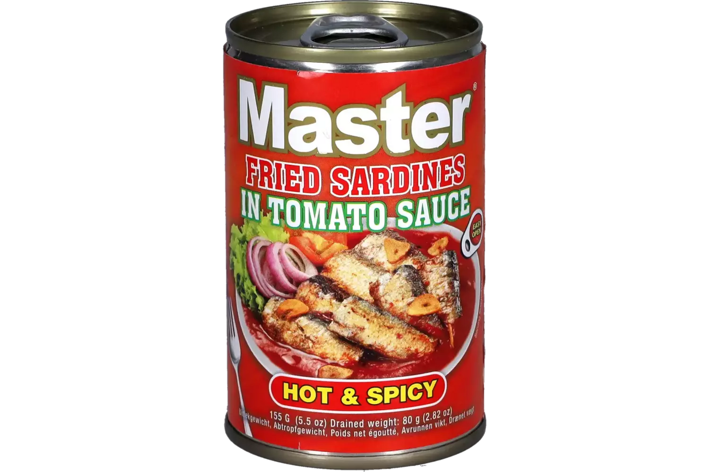 Master Fried Sardines Hot Spicy 155g