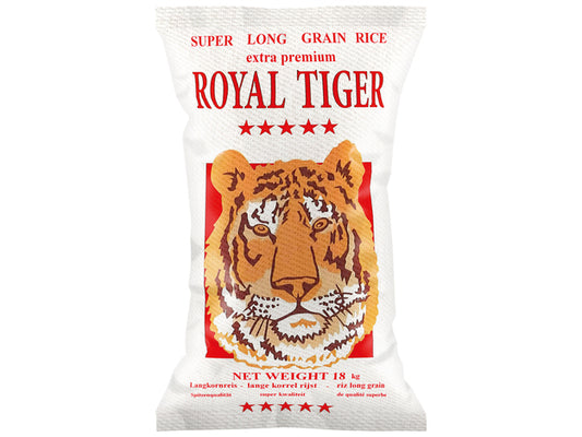 Royal Tiger White Long Grain Rice 18KG