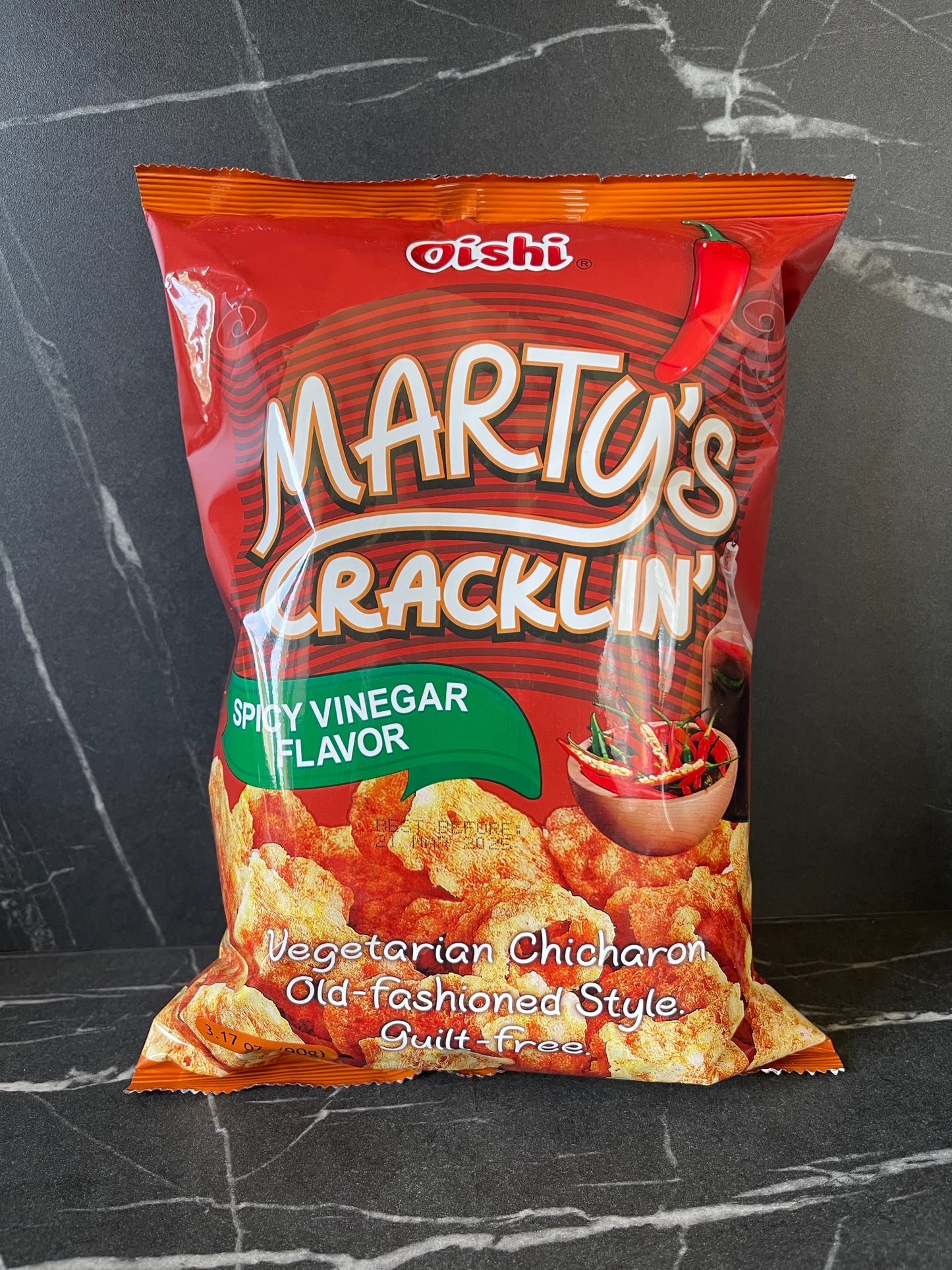 Marty's Cracklin Spicy Vinegar 90g