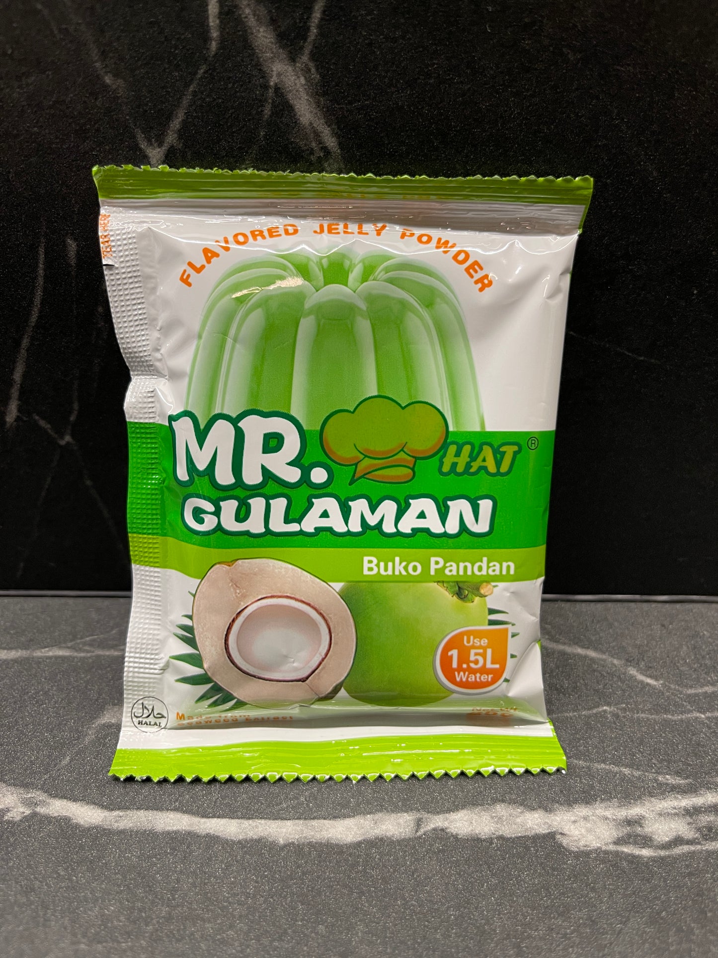 Mr. Hat Gulaman Buko Pandan 25g