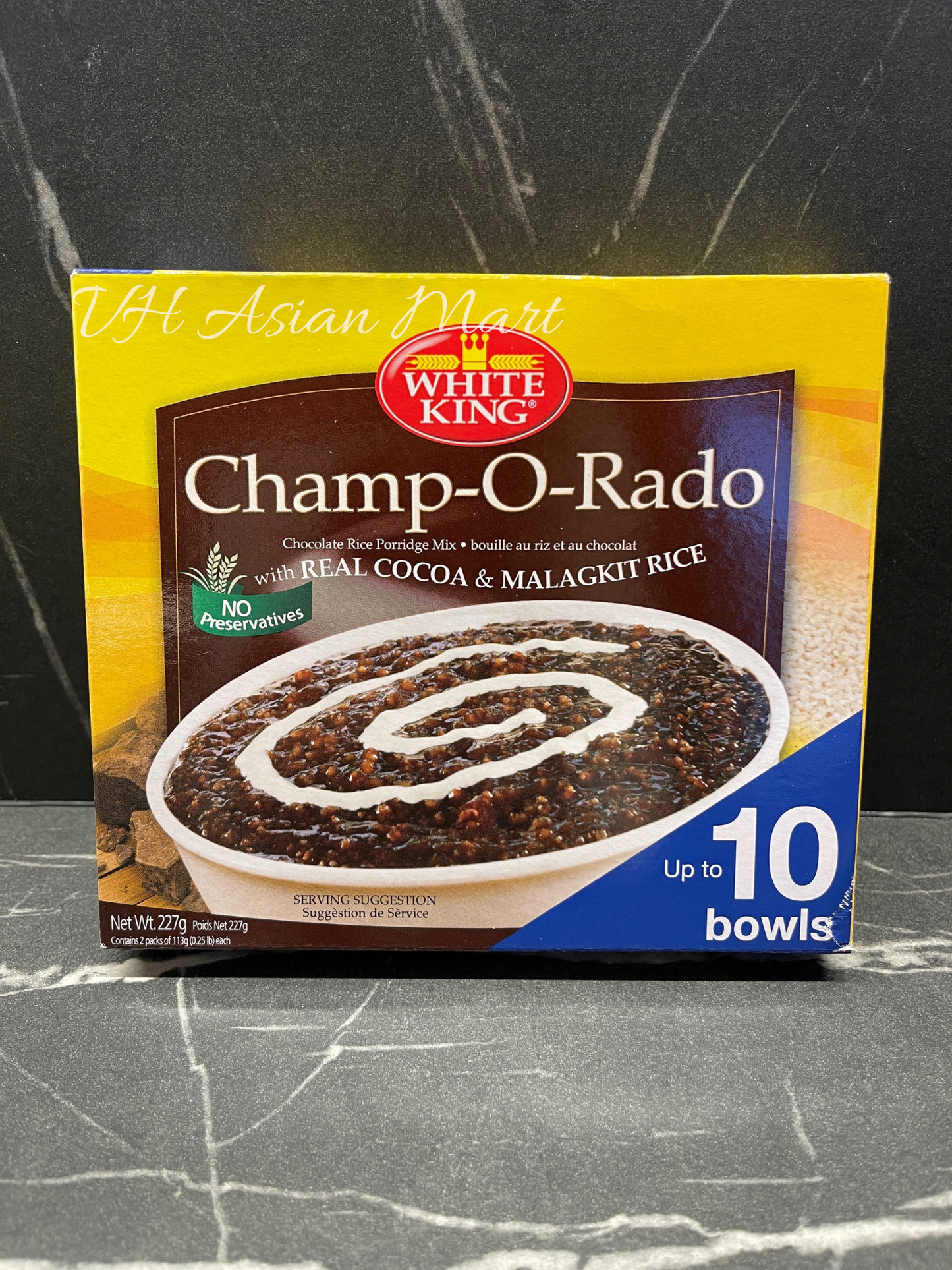 White King Champorado (Chocolate Rice Porridge Mix) 227g