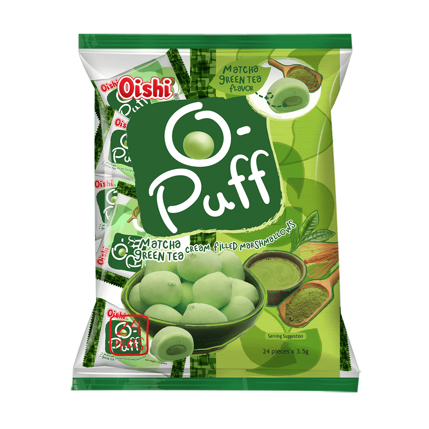 Oishi O-Puff Matcha 84g