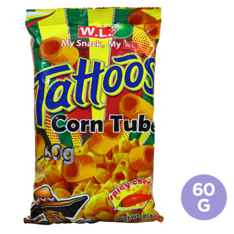 W.L. Tattoos Spicy Corn Tube 60g